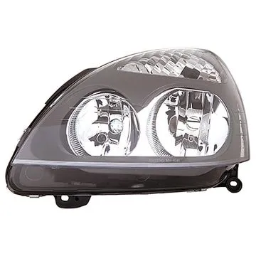 Renault Clio II/Clio Campus 2004-2012 Farol Esquerdo Sem Motor Com Pisca Grijze Rand H1+H7