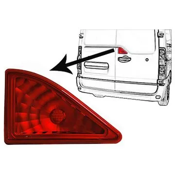 Opel Movano 2010-2022 Terceira Luz de Travagem Não Pick-Up/Chassis Cabine Portas Batentes Pick-Up Chassis-Cabine
