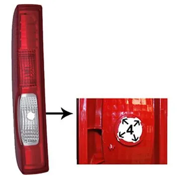 Opel Vivaro 2006-2009 Rear Light Left Without Electrical Part