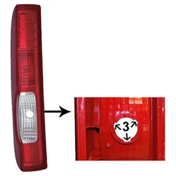 Opel Vivaro 2009-2014 Rear Light Left Without Electrical Part