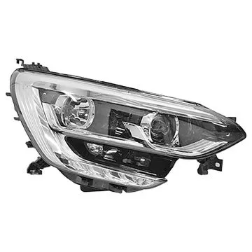Renault Megane 5D 2016+ Farol Duplo Direito Sem Motor Ajuste Elétrico Com Luz Diurna H7 LED