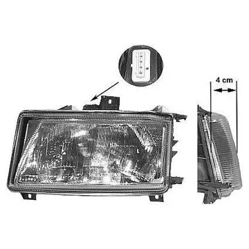SEAT 1996+ Scheinwerfer Rechts Ohne Motor Elektrische Verstellung Valeo