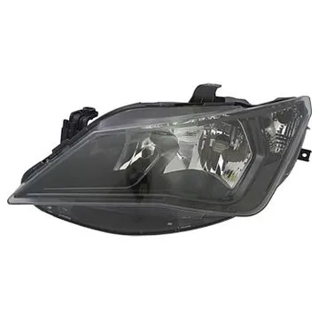 SEAT Ibiza 2012-2015 Farol Duplo Esquerdo Sem Motor Ajuste Elétrico Preto H7