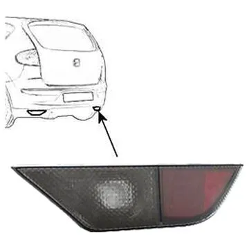 SEAT Altea/Toledo 2004+ Achteruitrijlicht Rechts Spoiler