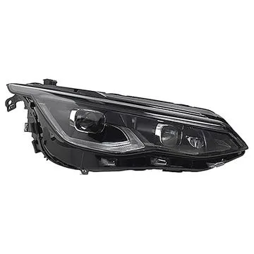 Volkswagen Golf VIII 2020-2024 Double Projecteur Droit avec Éclairage de Virage Matrix R-Line Noir avec Feu de Jour LED