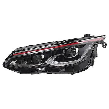 Volkswagen Golf VIII 2020-2024 Double Phare Avant Gauche + Moteur Avec Éclairage Adaptatif Matrix GTI Rouge Avec Feu de Jour LED