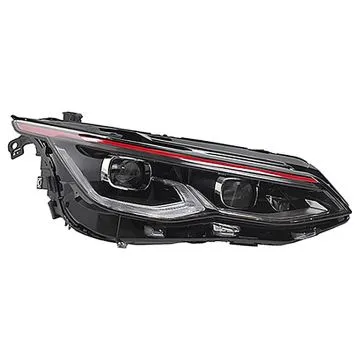Volkswagen Golf VIII 2020-2024 Farol Direito + Motor Com Iluminação De Curva Matrix GTI Vermelho Com Luz Diurna LED