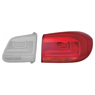 Volkswagen Tiguan 2011-2016 Achterlichtglas Buiten Rechts