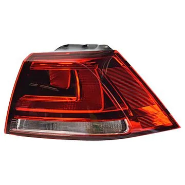 Volkswagen Golf VII 2012-2017 Feu Arrière Droit 3/5D Extérieur Noir Valeo