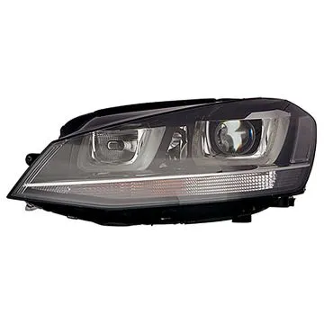 Volkswagen Golf VII 2012-2017 Dubbele Koplamp Voor Links Zonder Motor Met Bochtverlichting D3S+H7 LED Xenon