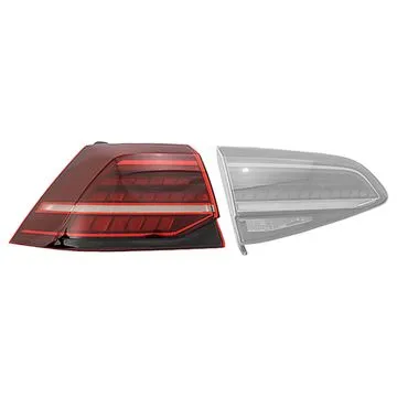 Volkswagen Golf VII 2017-2020 Feu Arrière Gauche 3/5D Extérieur Sombre LED AL