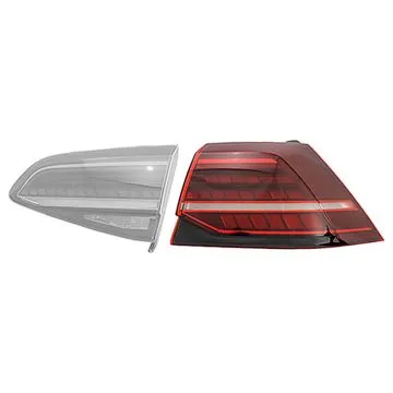 Volkswagen Golf VII 2017-2020 Feu Arrière Droit 3/5D Externe Teinté LED AL