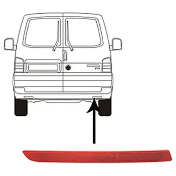 Volkswagen Transporter T5 2012-2015 Catadioptre Droit Dans le Pare-Chocs