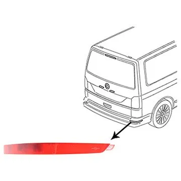 Volkswagen Transporter T6 2015-2024 Reflectante Derecho Portón Trasero