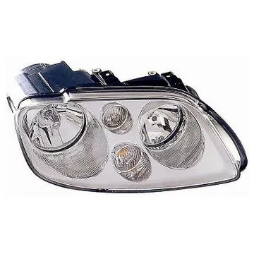 Volkswagen Touran 2003-2006 Farol Direito + Motor Com Pisca Cromado H7
