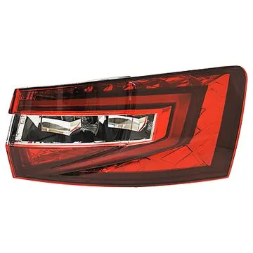 Skoda Superb 2015-2024 Farolim Traseiro Direito Carrinha Exterior Escuro Marco LED Cinzento Fumo