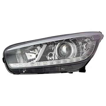 Kia Ceed 2012-2018 Double Headlight Left Electric Adjustment + Motor With Cornering Light With Daytime Running Light H7 LED