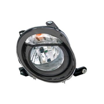 Fiat 500 2007-2015 Czarny Reflektor Prawy