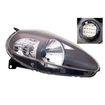 Fiat Grande Punto 2006-2008 Headlight Dark Right