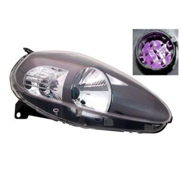 Fiat Grande Punto 2008-2012 Headlight Black Right