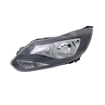 Ford Focus 2011-2014 Zwart Koplamp Links