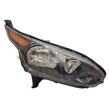 Ford Transit Connect 2015-2018 Zwart Farol Direito + Motor H15+H7