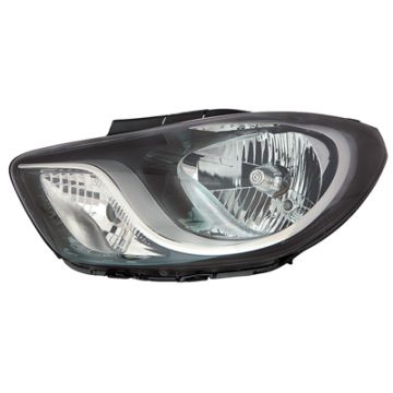 Hyundai i10 2011-2013 Zwart Koplamp Links