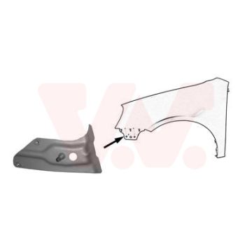 Bumpersteun Spatbord VW Golf 5 links voor