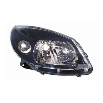 Dacia Sandero 2008-2012 Preto Farol Direito Com Pisca Vidro Fumado H4