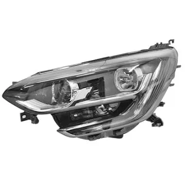 Renault Megane 2016+ 5drs Valeo Zwart Phare Gauche Réglage Électrique Avec Feu de Jour H7 LED Valeo
