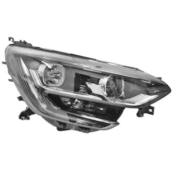 Renault Megane 2016+ 5drs Valeo Zwart Scheinwerfer Rechts Elektrische Verstellung Mit Tagfahrlicht H7 LED Valeo