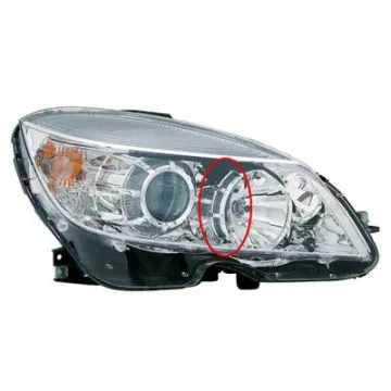 Mercedes C W204 -09/2007 Scheinwerfer Rechts Elektrische Verstellung + Motor H7