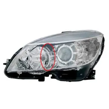 Mercedes C W204 2007-2010 Faro Izquierdo Ajuste Eléctrico + Motor H7