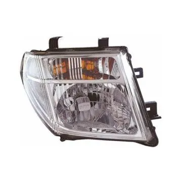 Nissan Navara 2004-2010 Farol Direito Ajuste Manual/Elétrico Com Pisca H4