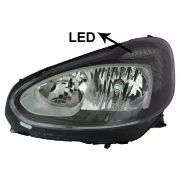 Opel Adam 2012-2014 Reflektor Podwójny Lewy Regulacja Elektryczna + Silnik H1+H7 LED Visteon