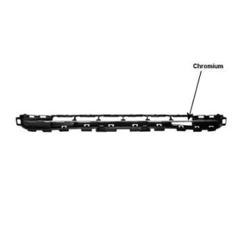 Rejilla de parachoques delantera superior Peugeot 207 2009+