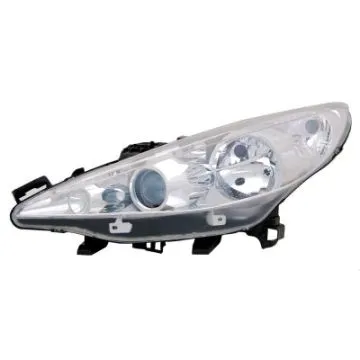 Peugeot 207/207 CC Faro Sinistro Con Indicatore di Direzione Con Luce di Curva Regolazione Elettrica + Motore H1+H7