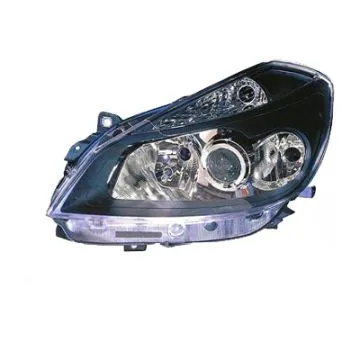 Renault Clio 2005-2008 Faro Sinistro Regolazione Elettrica + Motore Con Indicatore Con Luce di Svolta Nero H1+H7