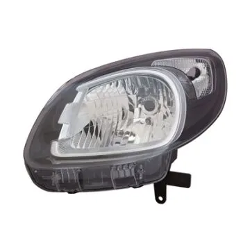 Renault Kangoo 2013-2021 Farol Esquerdo Ajuste Elétrico Com Pisca Preto H4