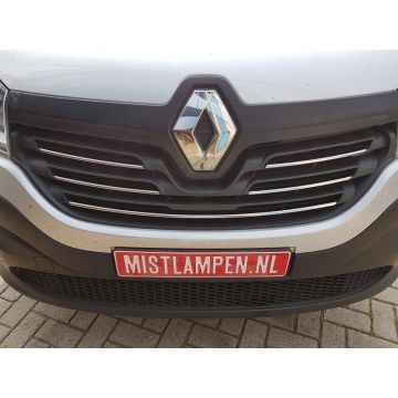 Renault Trafic 2014-2019 Chrome Grille Grille Lijst