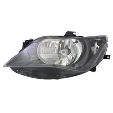 Seat Ibiza 2012-2015 Zwart Scheinwerfer Links Elektrische Verstellung + Motor Mit Blinker H4