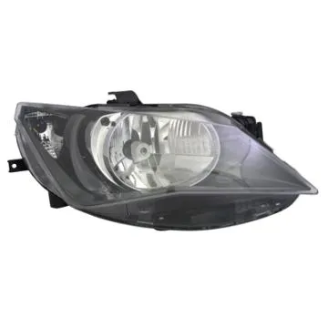 Seat Ibiza 2012-2015 Zwart Scheinwerfer Rechts Elektrische Verstellung + Motor Mit Blinker H4