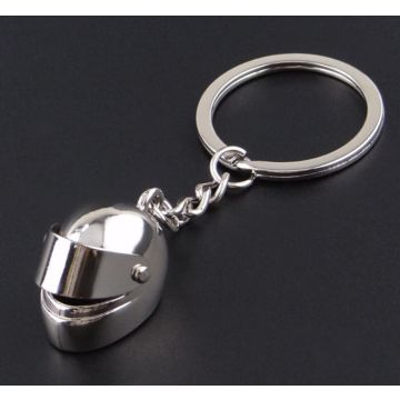 Sleutelhanger Motor Helm Chroom