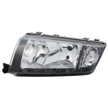 Skoda Fabia 2000-2007 Zwart Koplamp Links