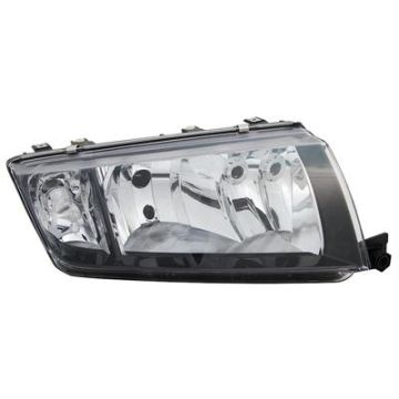 Skoda Fabia 2000-2007 Zwart Koplamp Rechts