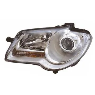 VW Touran 2006-2010 OES Faro Chrome Izquierdo Ajuste Eléctrico + Motor Cromo H7 AL