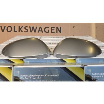 Zijspiegel set Matt Chroom VW Golf 8 ID3 Nieuw Origineel