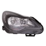 Opel Corsa D 2011-2013 Black Headlight Right