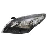 Renault Megane 2009-2012 Black Headlight Left