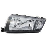 Skoda Fabia 2000-2007 Black Headlight Left